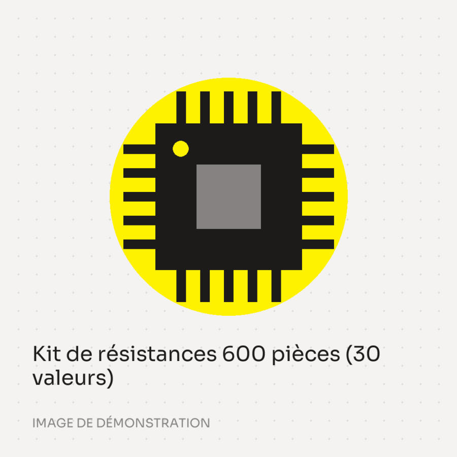 Kit de résistances 600 pièces (30 valeurs)