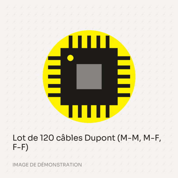 Lot de 120 câbles Dupont (M-M, M-F, F-F)