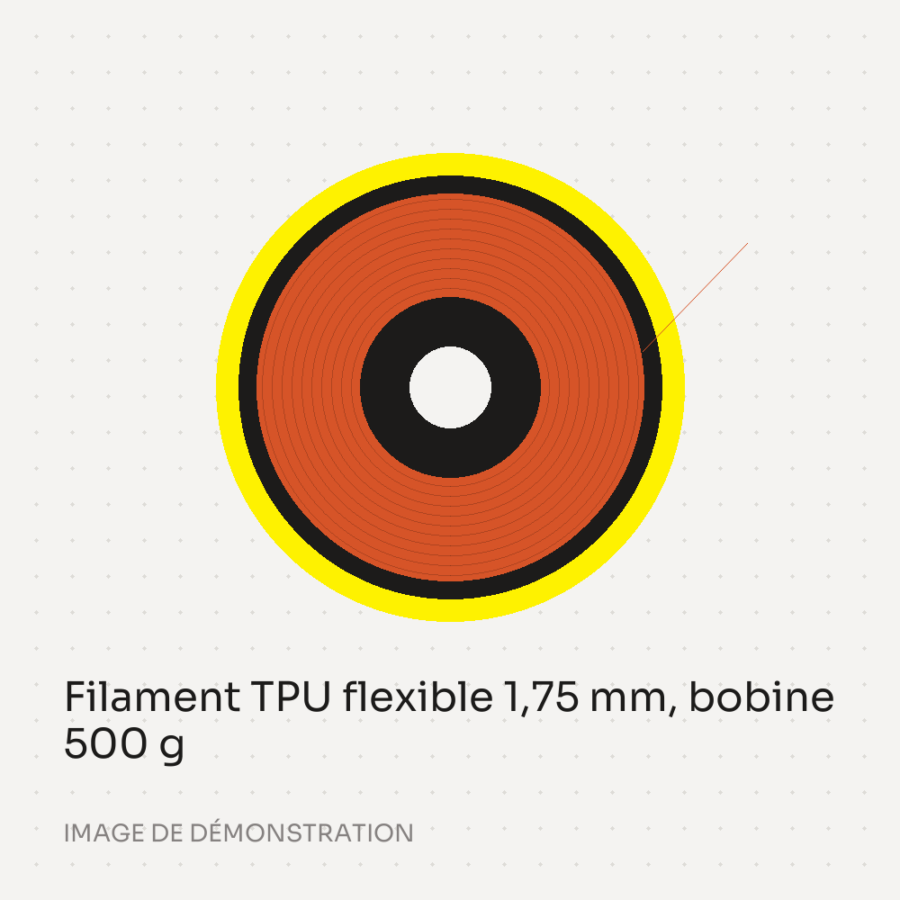 Filament TPU flexible 1,75 mm, bobine 500 g