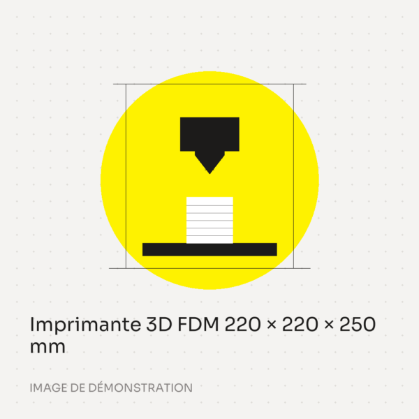Imprimante 3D FDM 220 × 220 × 250 mm