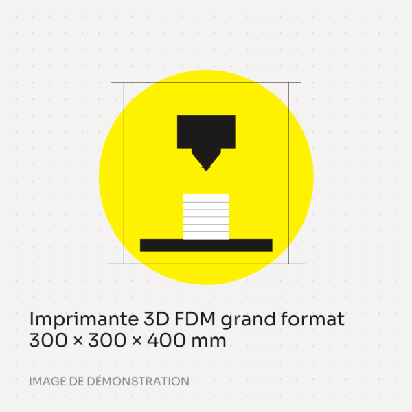 Imprimante 3D FDM grand format 300 × 300 × 400 mm