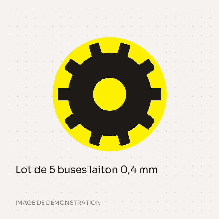 Lot de 5 buses laiton 0,4 mm