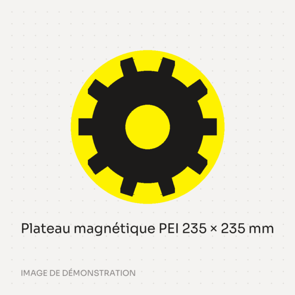 Plateau magnétique PEI 235 × 235 mm